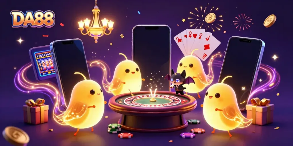 Engage in thrilling games at DA88 casino, where glowworms light up the excitement of gaming.