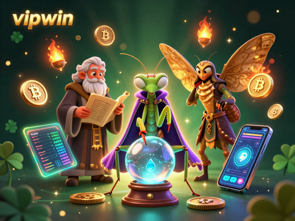 Experience winning strategies at vipwin with a vibrant 3D fantasy casino scene.