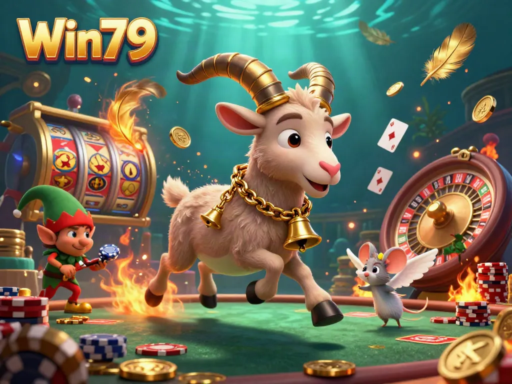 Win79 brings excitement to players with a cartoon-style festive casino featuring unique characters and gaming elements.