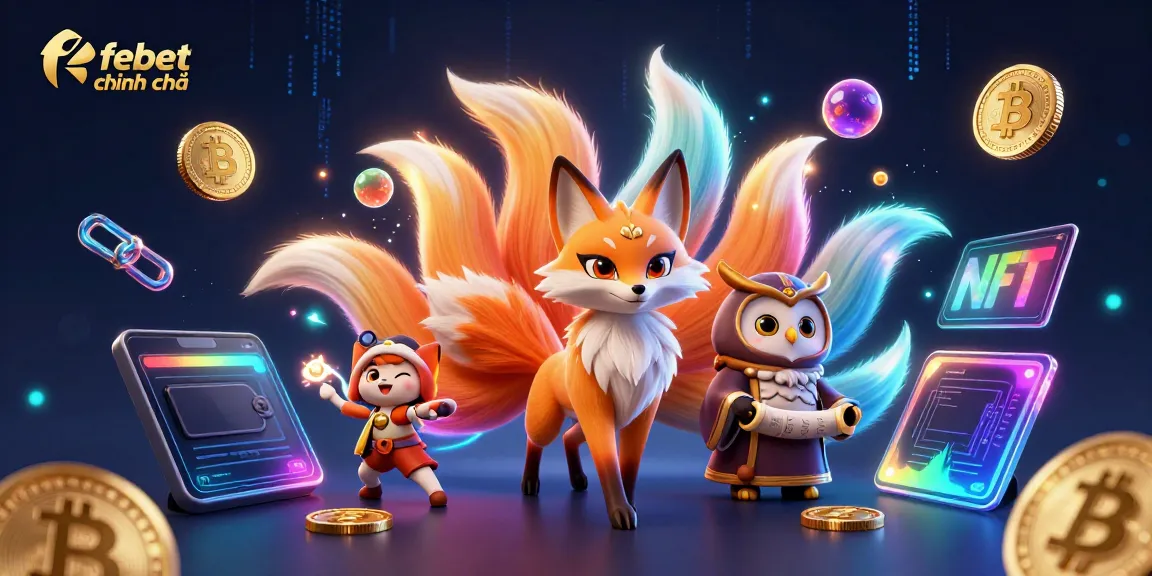 Experience the thrilling febet chính chủ online casino with a magical nine-tailed fox and wise owl in a dynamic 3D scene.