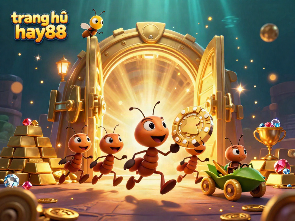 Experience the adventures of the trang chủ hay88 team of ants as they navigate a vibrant casino heist.