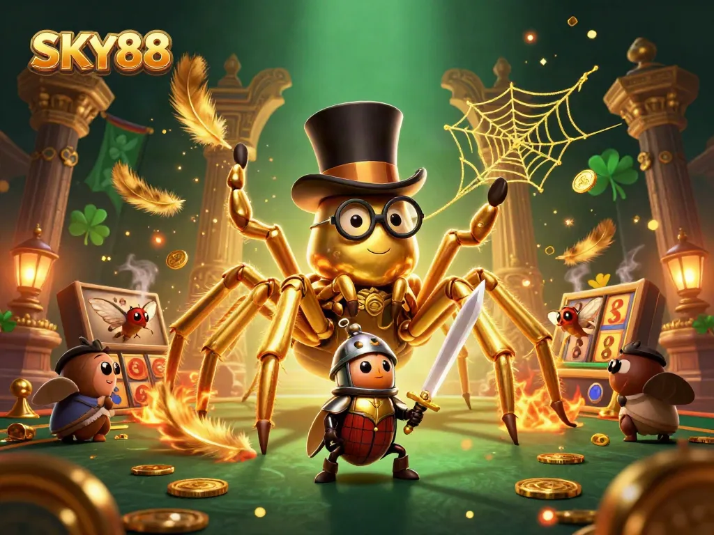 Engage with SKY88 as you experience thrilling casino adventures with unique illustrations.