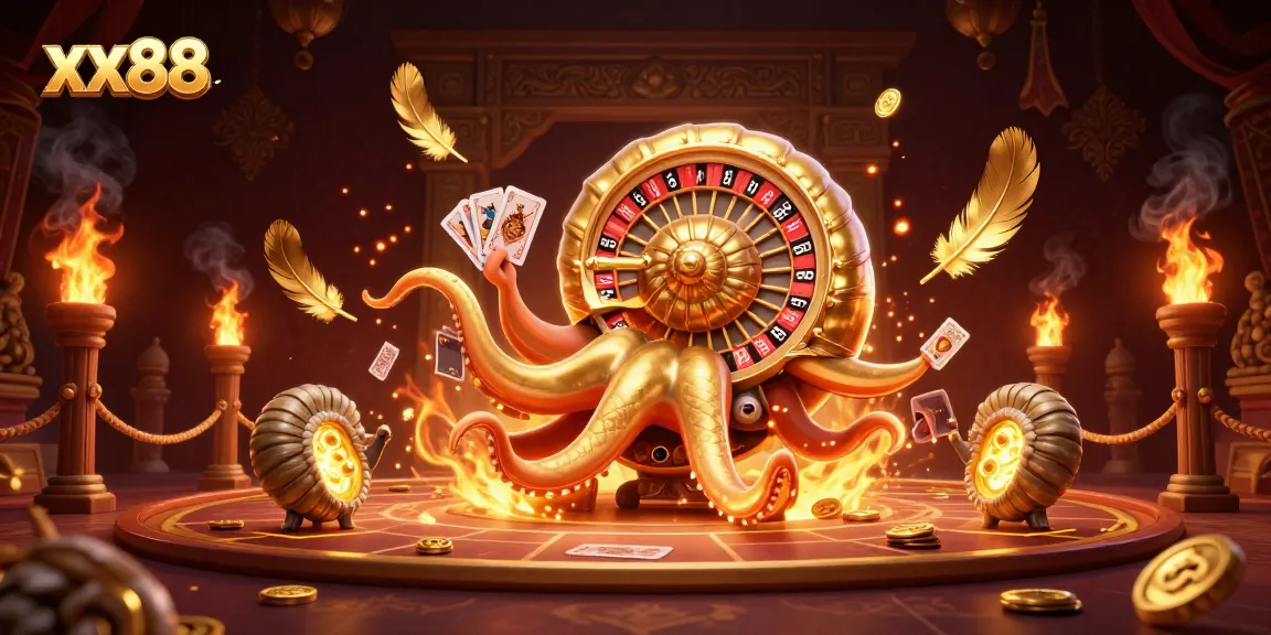 Experience thrilling gameplay at xx88, where a 3D nautilus roulette wheel captures the excitement of online gaming.