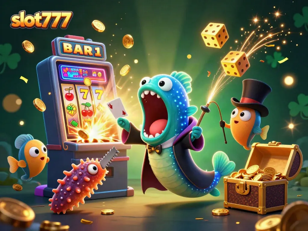 Experience the thrill of slot777 games in a magical underwater world with vibrant sea characters.