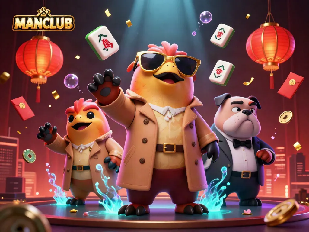 MANCLUB raptors cleverly attempting VIP lounge entry at a vibrant casino.