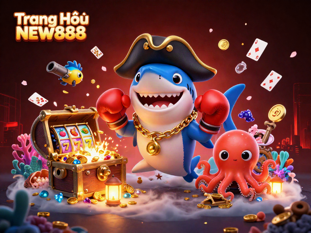 Engage with vibrant casino fun at Trang Chủ NEW888 featuring dynamic characters and exciting game elements.