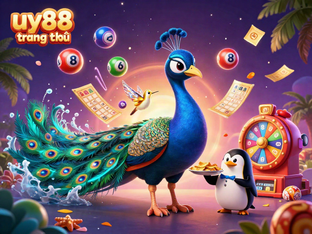 Experience exciting gameplay at uy88 trang chủ with lively peacock and vibrant casino elements.