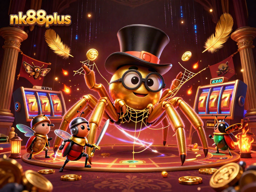Experience nk88plus with a vibrant casino scene featuring dynamic characters and game elements.