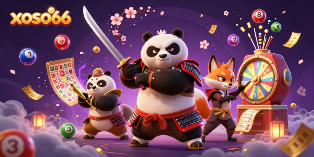 Engage in thrilling lottery action with xoso66's vibrant characters and dynamic gambling elements.