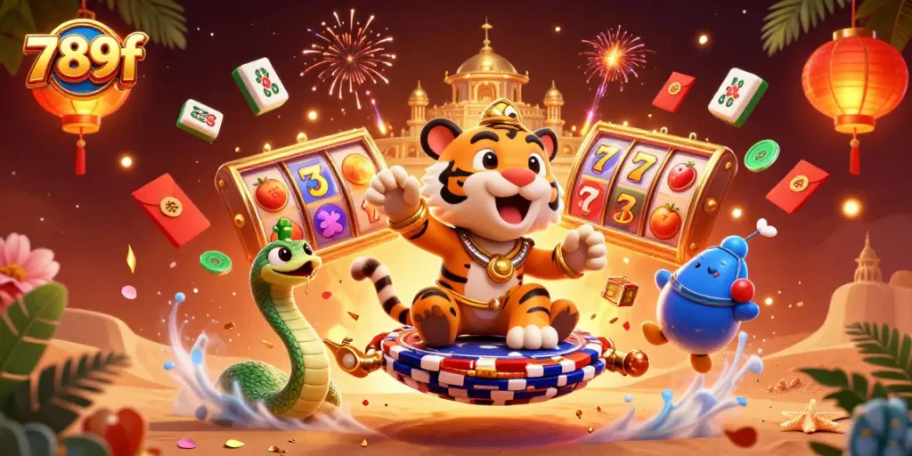 Experience the exciting world of 789f casino with vibrant slot reels and 3D characters showcasing thrilling gameplay.