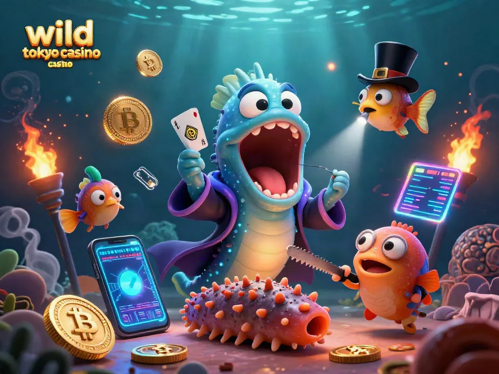Experience the thrill of wild tokyo casino with captivating 3D visuals featuring vibrant characters and neon elements.
