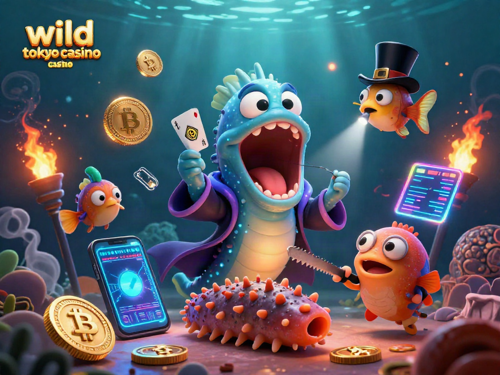 Experience the thrill of wild tokyo casino with captivating 3D visuals featuring vibrant characters and neon elements.